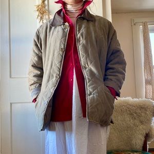 Super cozy vintage quilted chore coat
